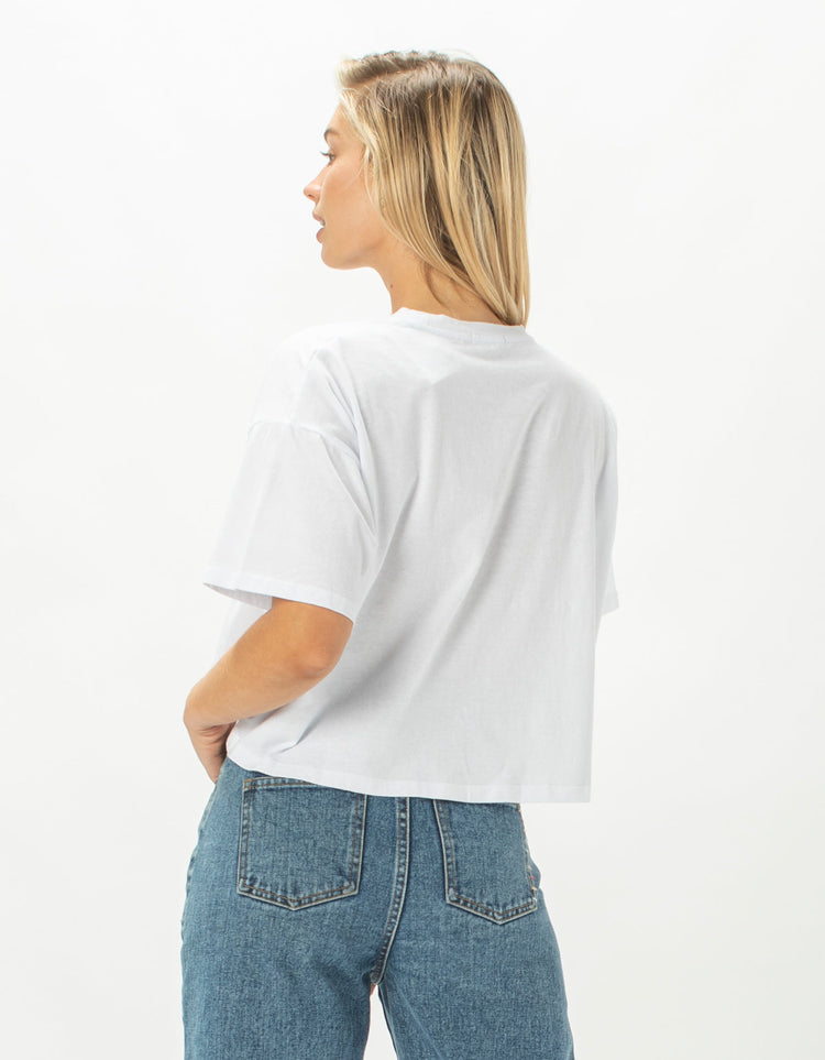 Palm Coast Boxy Tee White