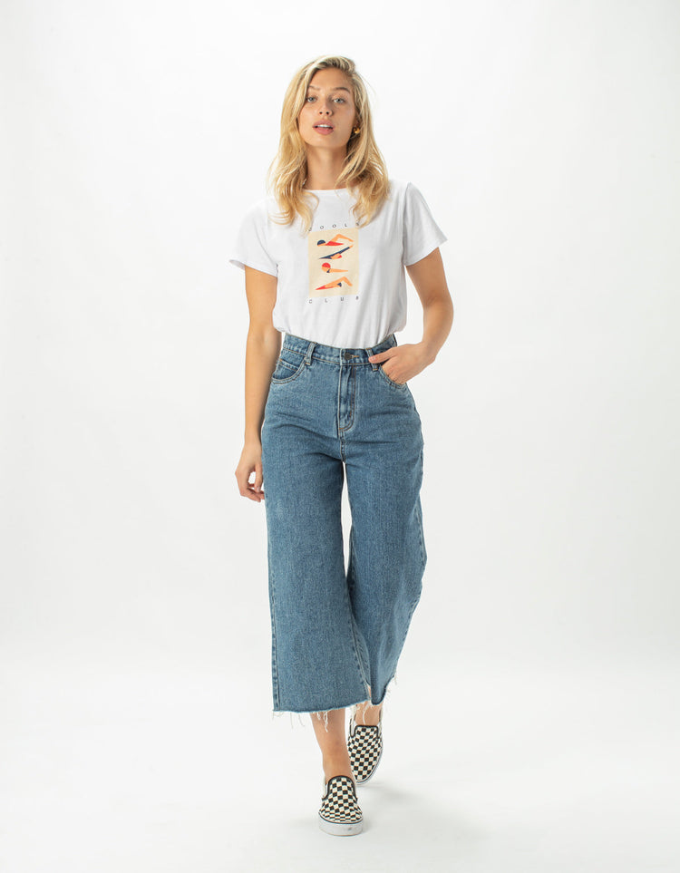 Swim Club Classic Tee White