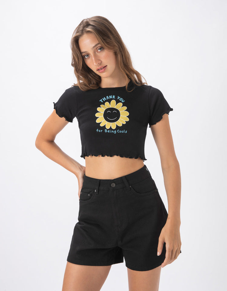 Thanks Lettuce Edge Tee Black