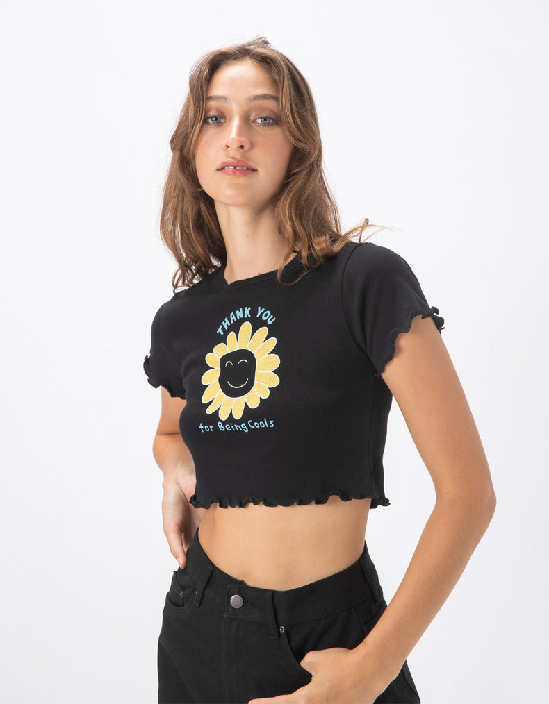 Thanks Lettuce Edge Tee Black