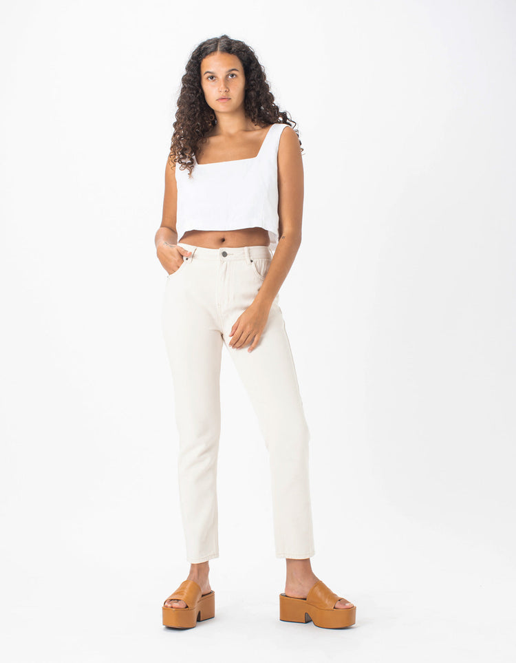 High Rise Straight Leg Jean