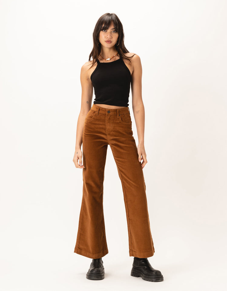 High Rise Flare Jean Cord