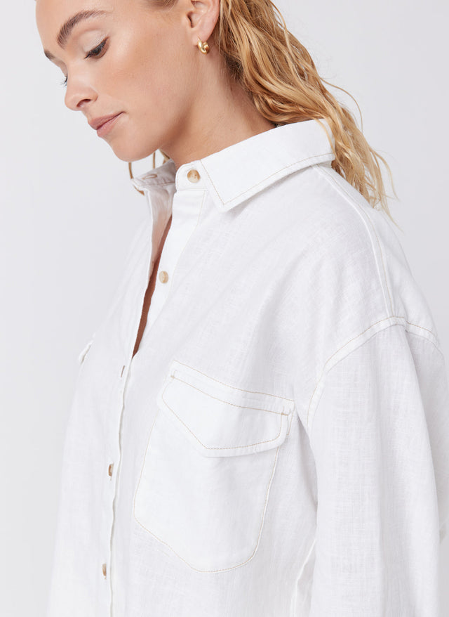 Havana Shirt White Linen