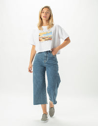 Palm Coast Boxy Tee White