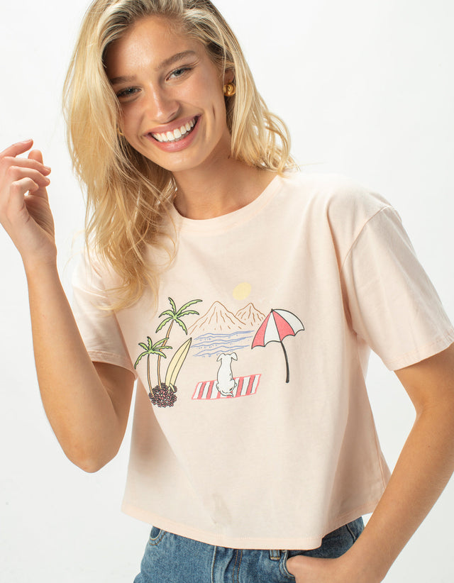 Island Homegirl Tee Peach