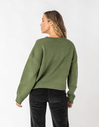 Crew Knit Panda Green