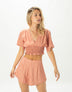 Ruched Top Blush