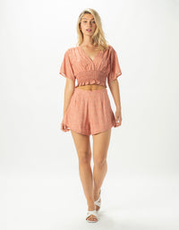 Ruched Top Blush