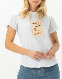 Swim Club Classic Tee White