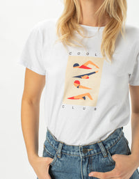 Swim Club Classic Tee White