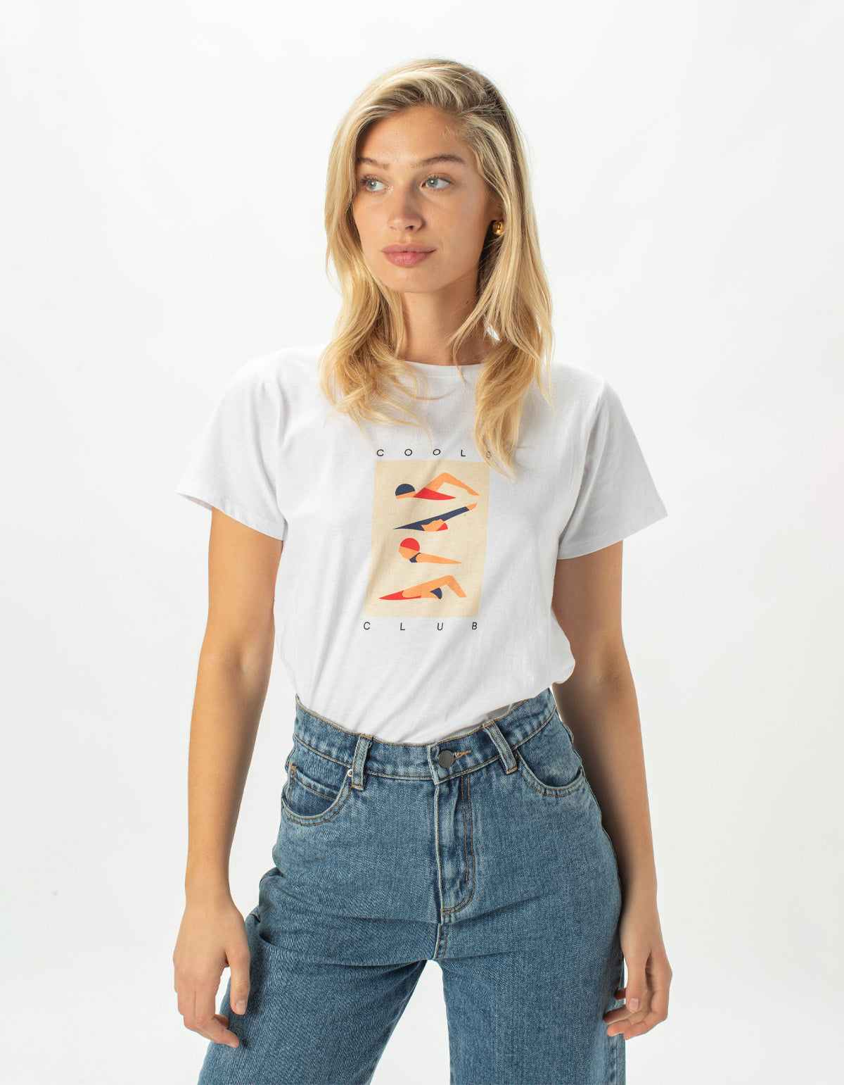 Swim Club Classic Tee White