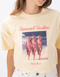 Permanent Crop Tee Lemon