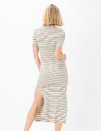 Rib Tie Midi Dress