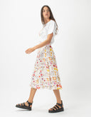 A Line Split Midi Skirt