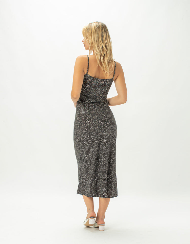 Bias Cut Midi Dress