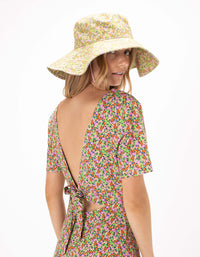 Sun Hat Floral Punch