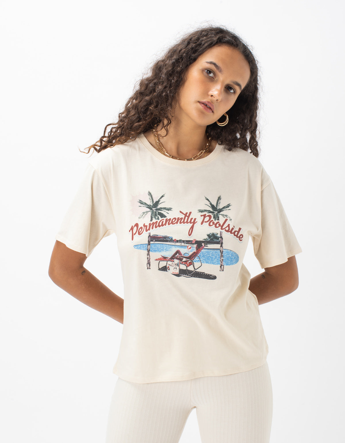 Poolside Sunday Tee Oatmeal