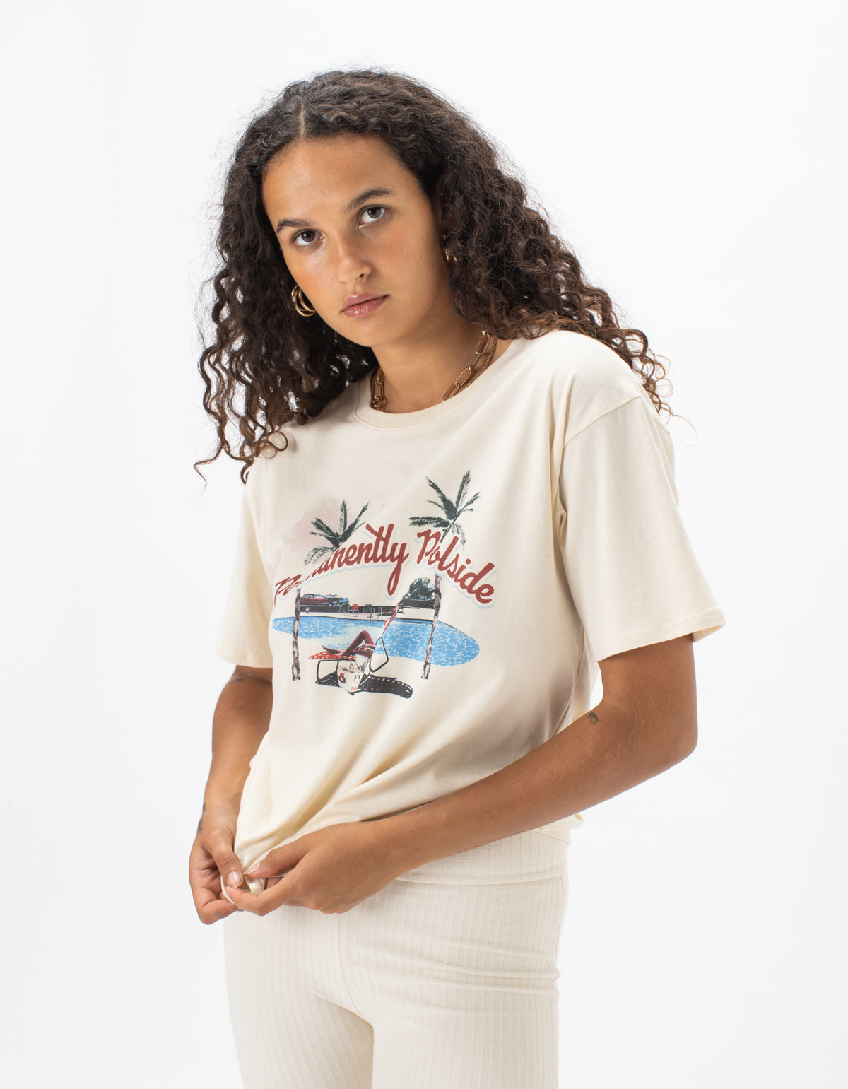 Poolside Sunday Tee Oatmeal