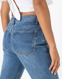 High Rise Straight Leg Jean