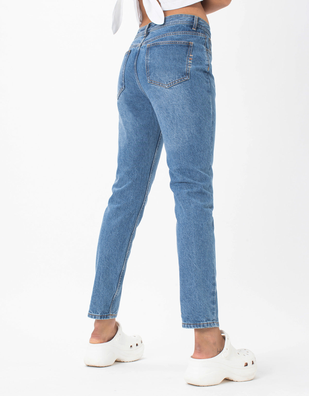 High Rise Straight Leg Jean