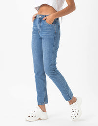 High Rise Straight Leg Jean