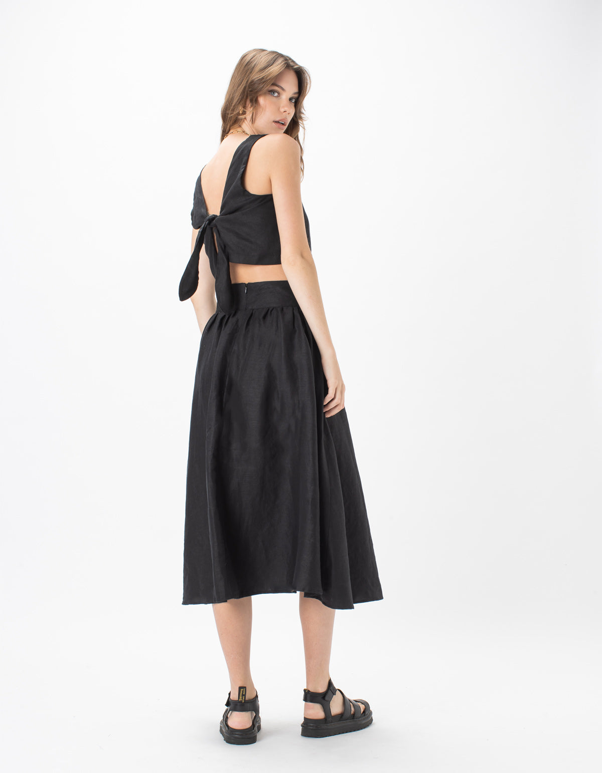 High Waist Midi Skirt