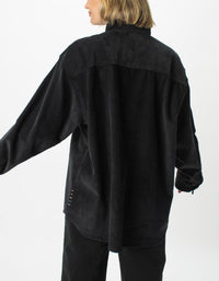 Corduroy Club Long Sleeve Shirt Black