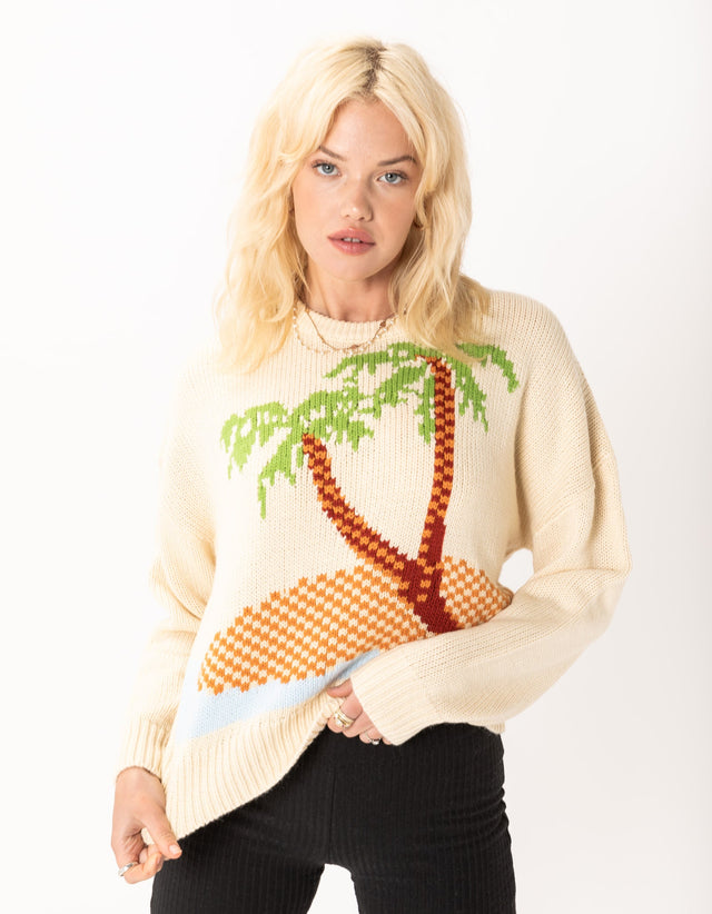 Island Crew Knit Natural