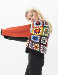 Crochet Crew Knit Patchwork