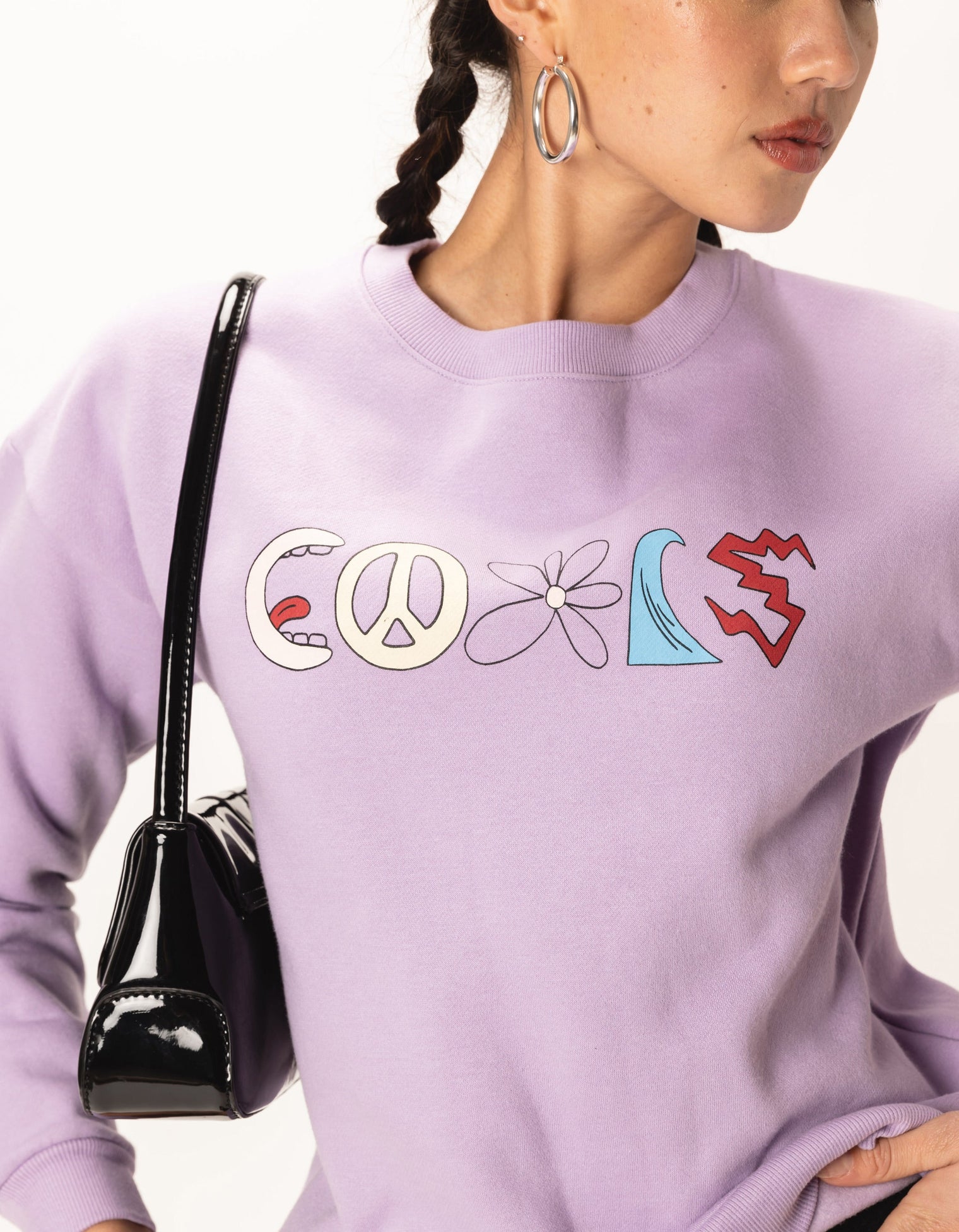 Trippy Club Sweatshirt Lavender