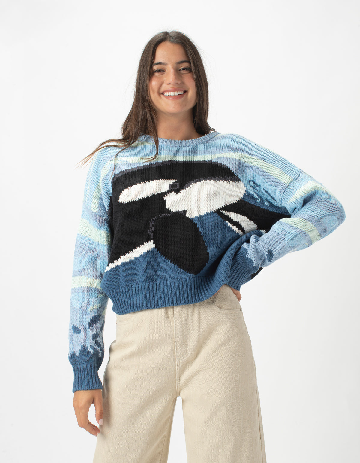 Crew Knit Orca Blue