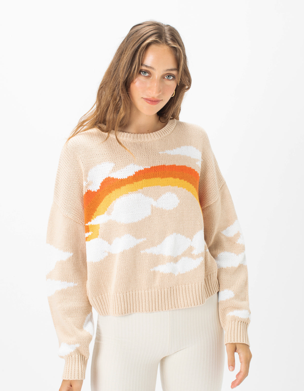 Rainbow Crew Knit