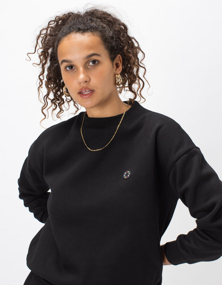 Badge Crew Sweat