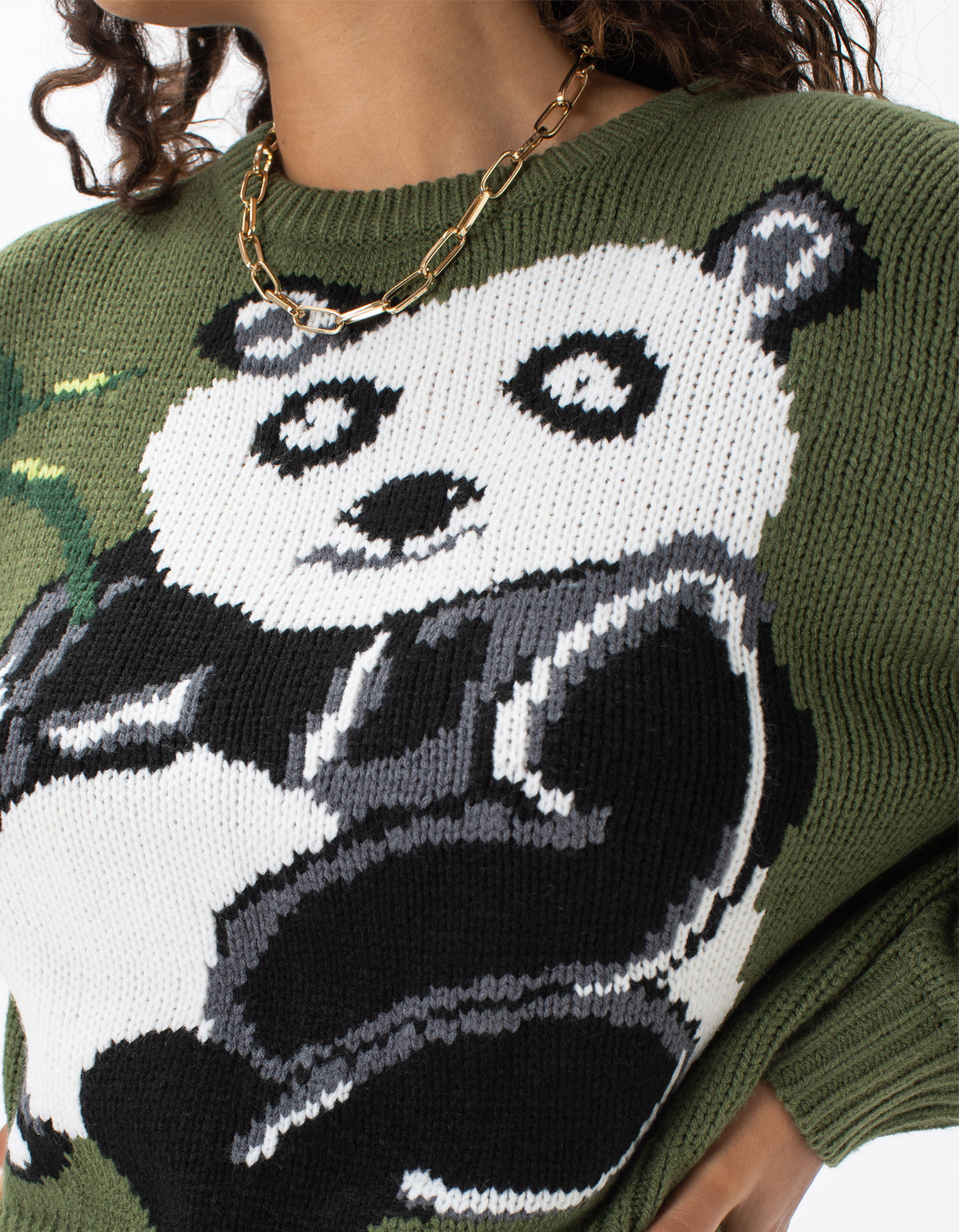 Crew Knit Panda Green