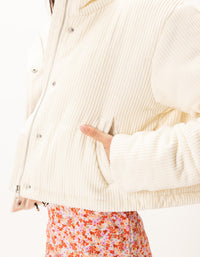 Cropped Puff Club Corduroy Jacket