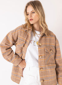 Holland Jacket Rose Plaid