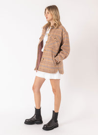 Holland Jacket Rose Plaid