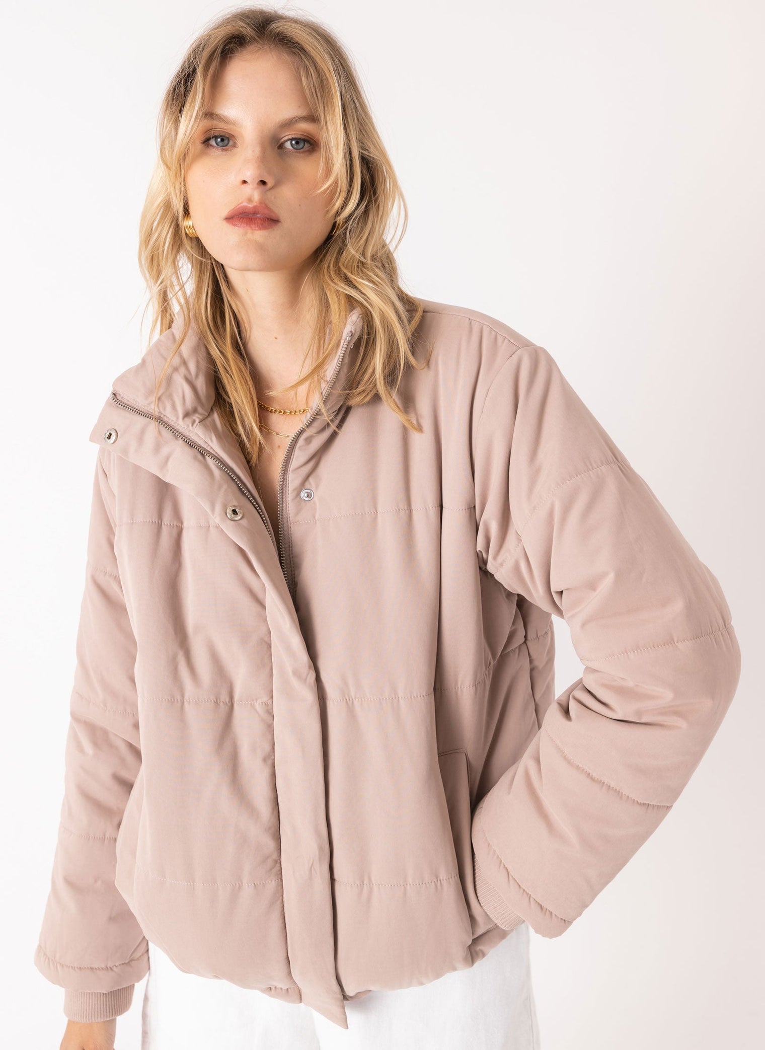 Porter Puffer Jacket Rose