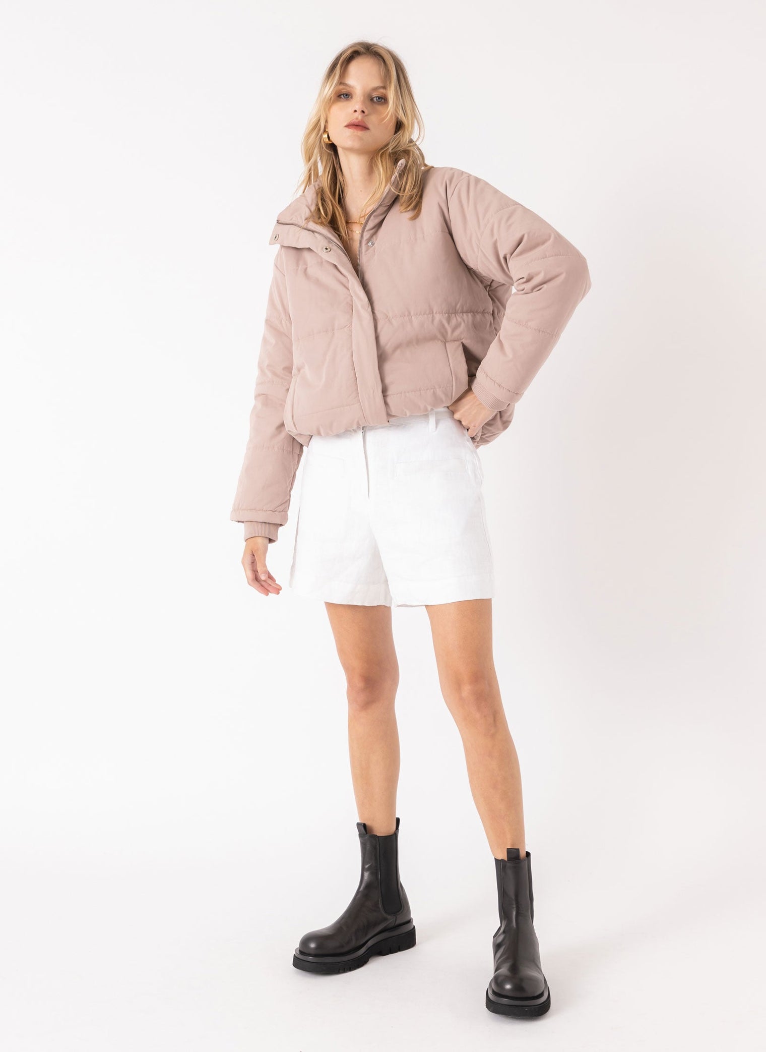 Porter Puffer Jacket Rose