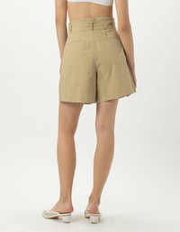 High Rise Pleat Short