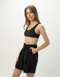 High Rise Pleat Short