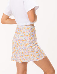 Pasadena Skirt Peach Floral