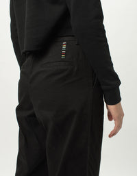 High Rise Pleat Pant Black