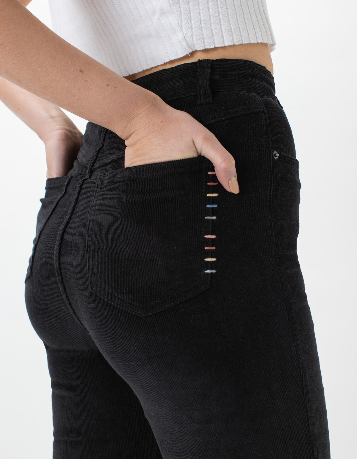 High Rise Flare Jean Cord