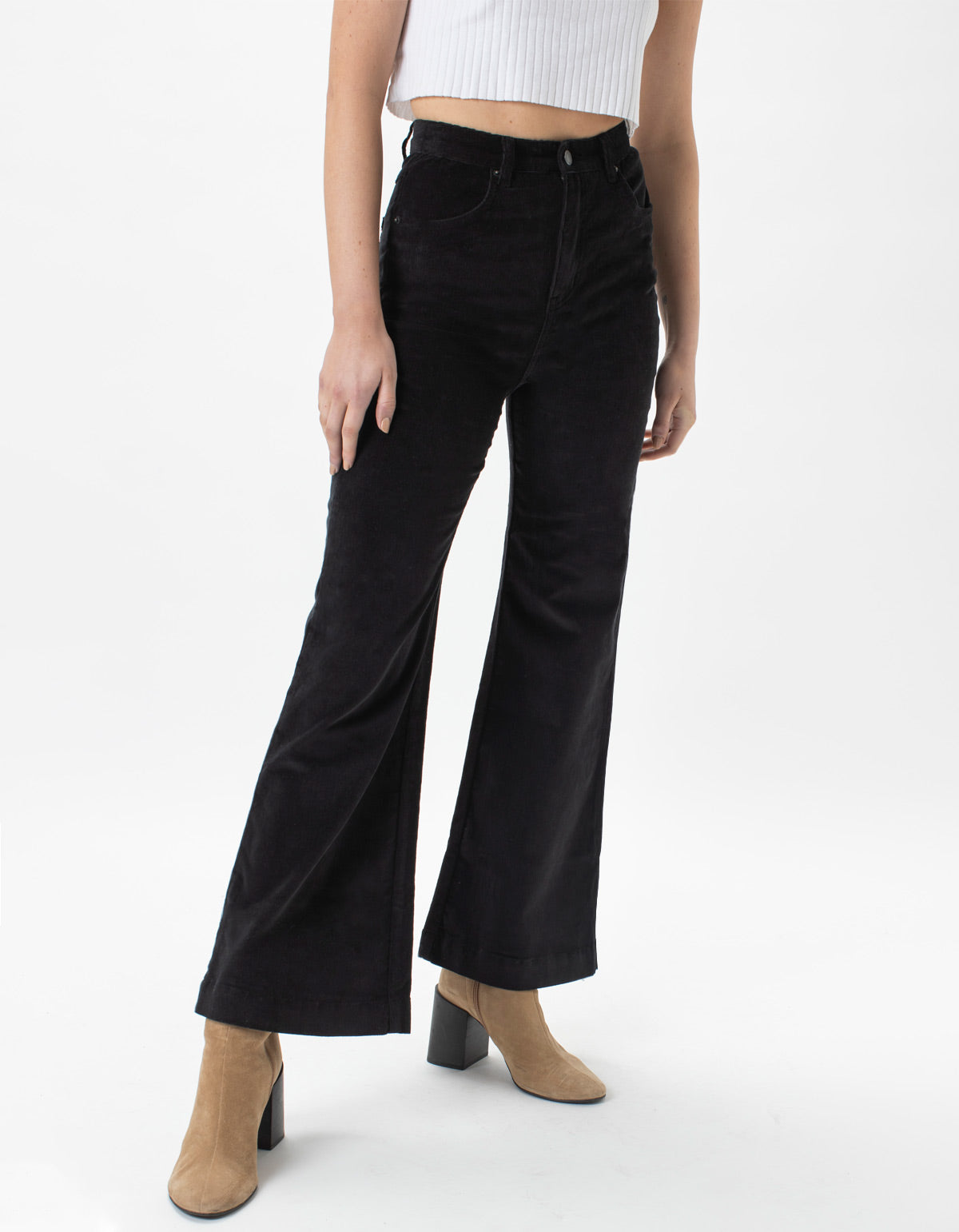 High Rise Flare Jean Cord