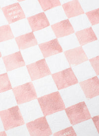 Poolside Towel Pink Checker