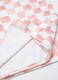 Poolside Towel Pink Checker